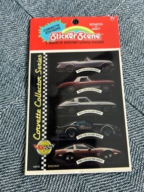Sticker Scene Corvette Collector Series Scented Stickers - Vintage